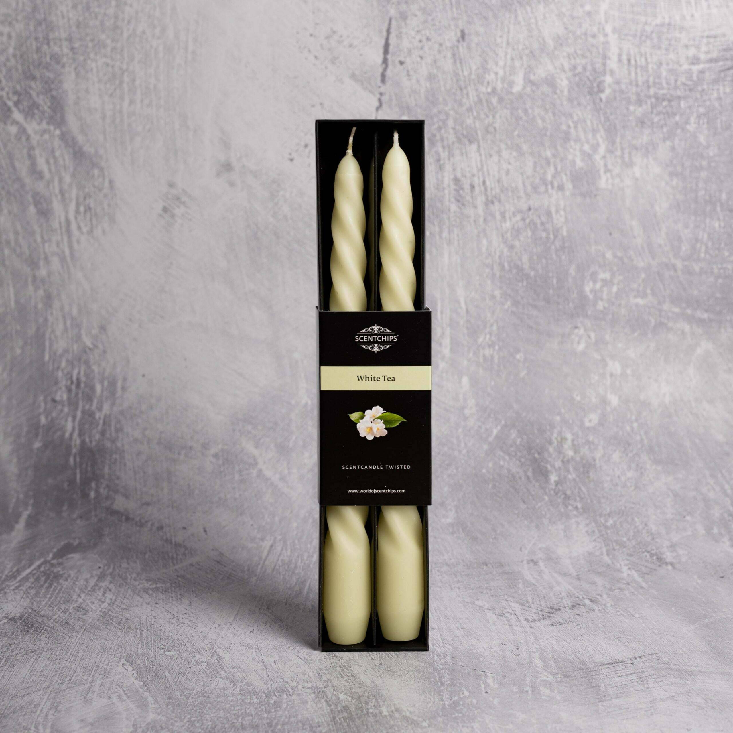 Αρωματικά κεριά με άρωμα White Tea(2 τεμάχια)