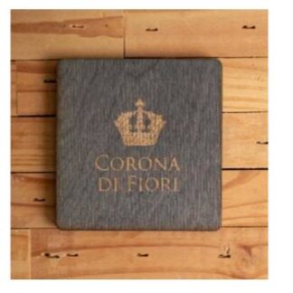 Ξύλινη βάση για κερί  Corona Di Fiori