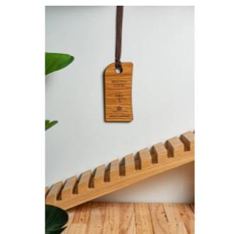 Ξύλινη αρωματική κάρτα wish you luck με άρωμα άνθη πορτοκαλιάς, λεμόνι και αγιόκλημα