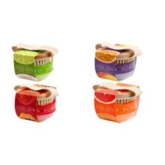 Body Scrub Set (Sugar Scrub 150g & Body brush) Coconut & Lime